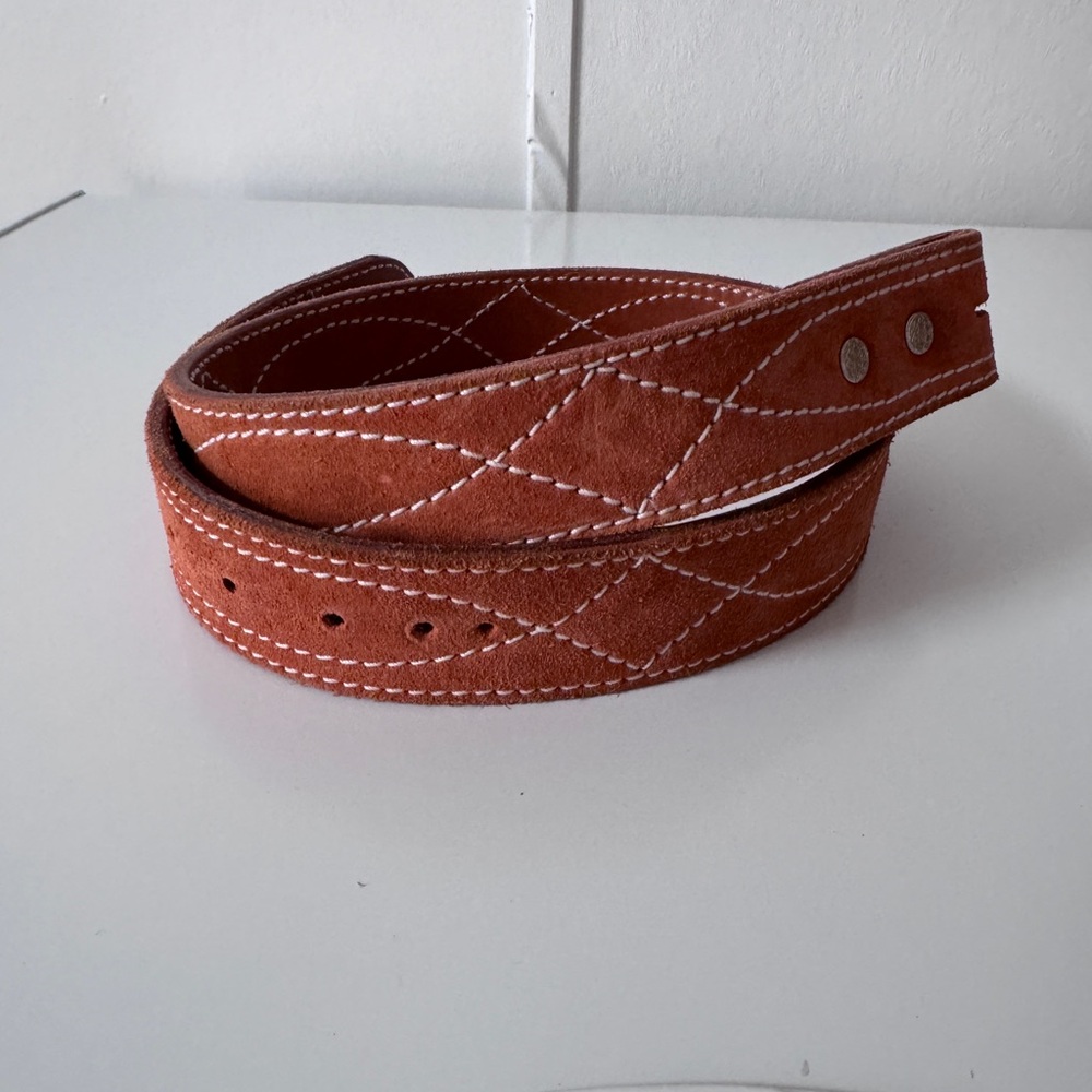 30” Remuda Leather Rough Out belt